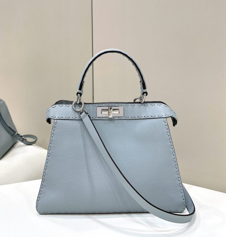 Replica Fendi Peekaboo Sky Blue 2 Replica Fendi Peekaboo Sky Blue - ultra-realistic fake designer tote