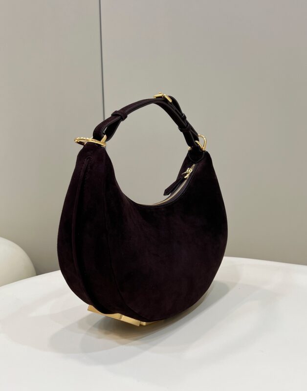 Replica Fendi Fendigraphy Large Black Velvet - high-end fake designer purse