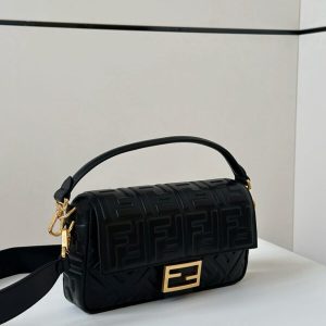 Replica Fendi Baguette Black 2 Replica Fendi Baguette Black - 1:1 designer replica handbag