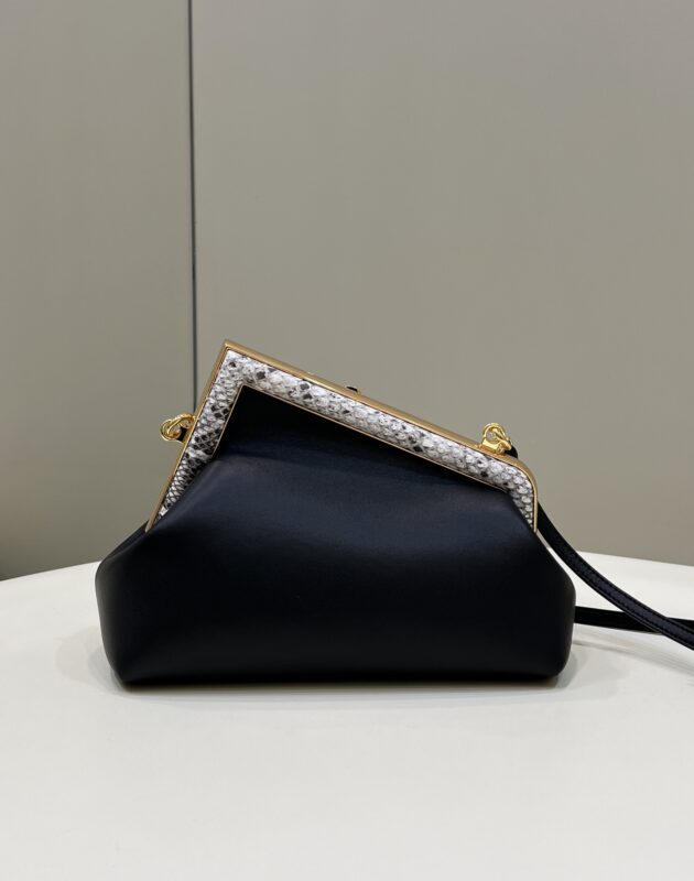 Replica Fendi First Black Python 3 Replica Fendi First Black Python - near-authentic luxury replica handbag