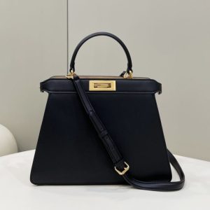 Replica Fendi Peekaboo Medium Black 2 Replica Fendi Peekaboo Medium Black - premium-grade designer purse dupe