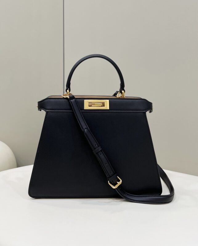 Replica Fendi Peekaboo Medium Black 2 Replica Fendi Peekaboo Medium Black - premium-grade designer purse dupe
