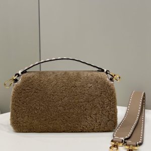 Replica Fendi Baguette Brown Wool 2 Replica Fendi Baguette Brown Wool - ultra-realistic fake designer tote