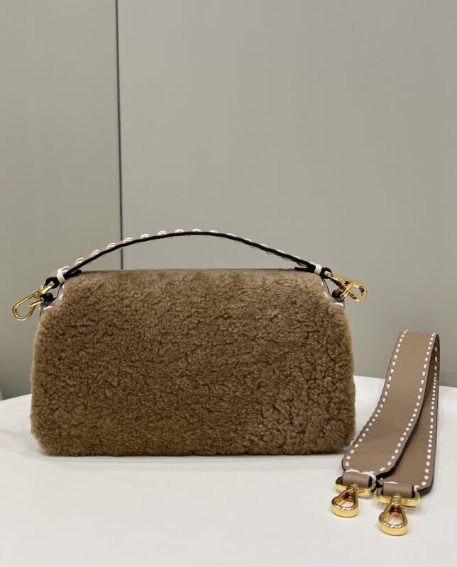Replica Fendi Baguette Brown Wool 2 Replica Fendi Baguette Brown Wool - ultra-realistic fake designer tote