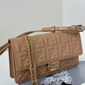Replica Fendi Baguette Full Brown 2 Replica Fendi Baguette Full Brown - high-end fake designer purse
