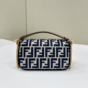 Replica Fendi Baguette Small Cotton Blue 2 Replica Fendi Baguette Small Cotton Blue - premium 1:1 fake handbag model