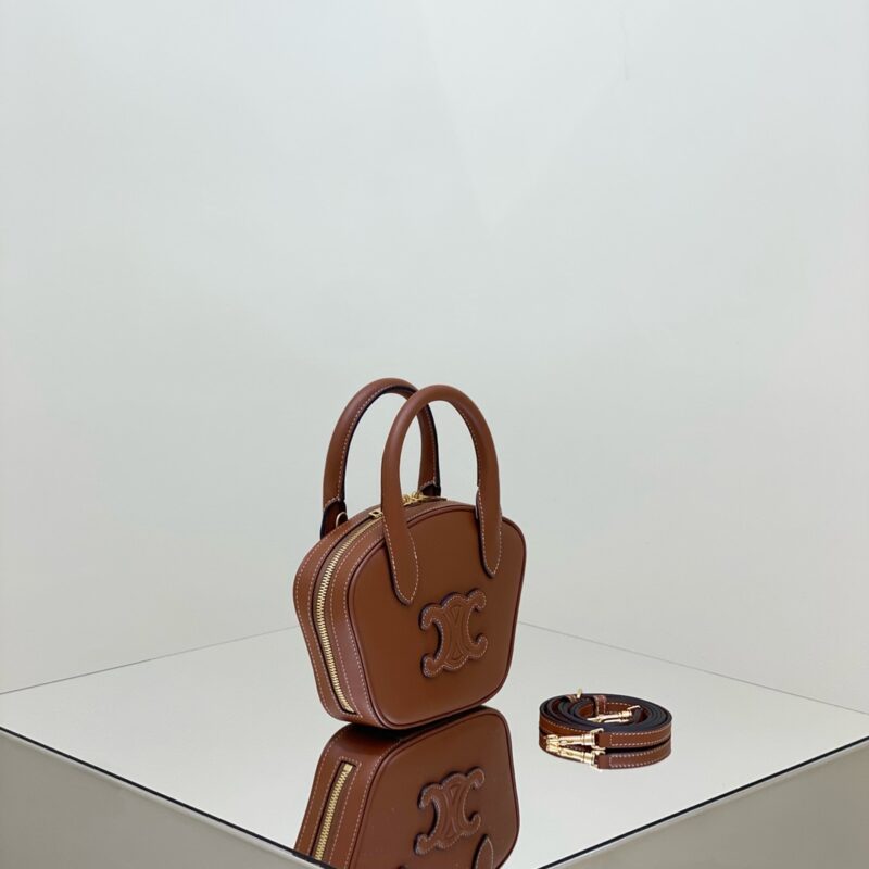 Replica Celine Bowling Bag Brown 2 Replica Celine Bowling Bag Brown - high-accuracy replica luxury purse