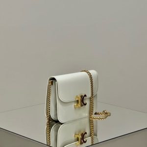 Replica Celine Teen Triomphe Bag White 2 Replica Celine Teen Triomphe Bag White - best-selling designer handbag dupe