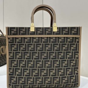 Replica Fendi Sunshine Tote Brown Monogram 3 Replica Fendi Sunshine Tote Brown Monogram - premium 1:1 fake handbag model