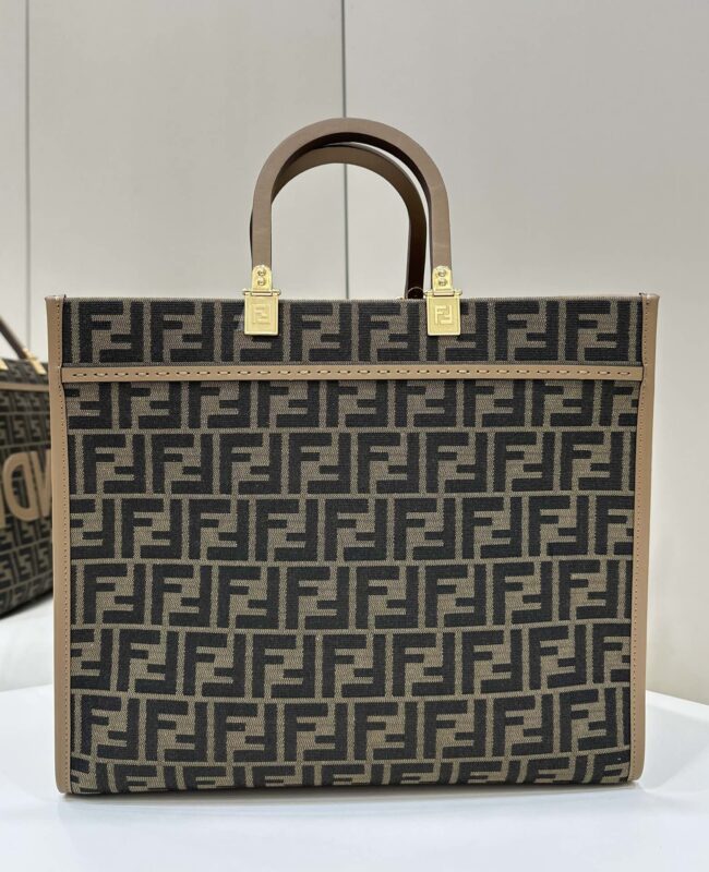 Replica Fendi Sunshine Tote Brown Monogram 3 Replica Fendi Sunshine Tote Brown Monogram - premium 1:1 fake handbag model