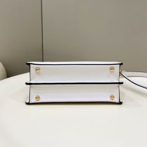 Replica Fendi Peekaboo Medium White 3 Replica Fendi Peekaboo Medium White - top-tier luxury replica shoulder bag