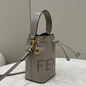 Replica Fendi Tresor Mini Bucket Grey 3 Replica Fendi Tresor Mini Bucket Grey - high-accuracy replica luxury purse
