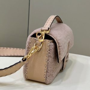 Replica Fendi Baguette Pink Wool 3 Replica Fendi Baguette Pink Wool - elite superclone designer purse