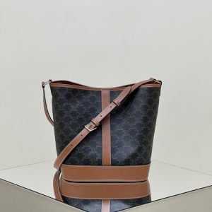 Replica Celine Triomphe Bucket Brown 1 Replica Celine Triomphe Bucket Brown - top-rated replica designer bag