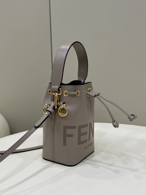 Replica Fendi Tresor Mini Bucket Grey 3 Replica Fendi Tresor Mini Bucket Grey - high-accuracy replica luxury purse