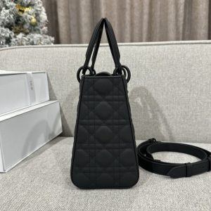 Replica Lady Dior Medium Ultramatte Black 8 Replica Lady Dior Medium Ultramatte Black - ultra-realistic fake designer tote