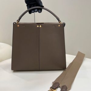 Replica Fendi Peekaboo X Lite Brown 3 Replica Fendi Peekaboo X Lite Brown - top-tier luxury replica shoulder bag