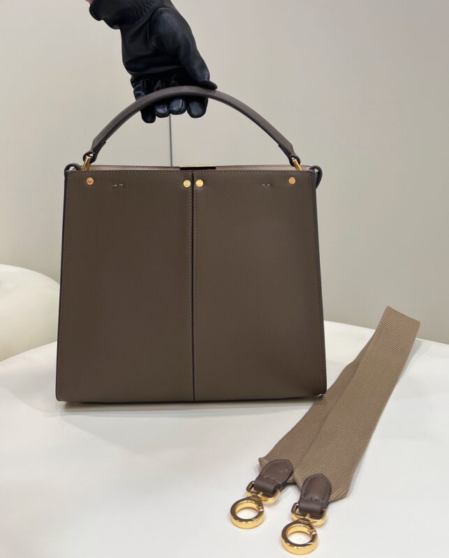 Replica Fendi Peekaboo X Lite Brown 3 Replica Fendi Peekaboo X Lite Brown - top-tier luxury replica shoulder bag