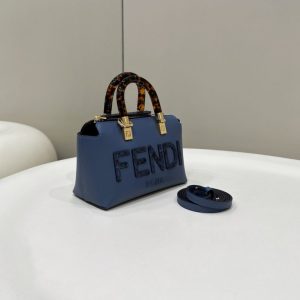 Replica Fendi By The Way Boston Blue 3 Replica Fendi By The Way Boston Blue - high-end fake designer purse