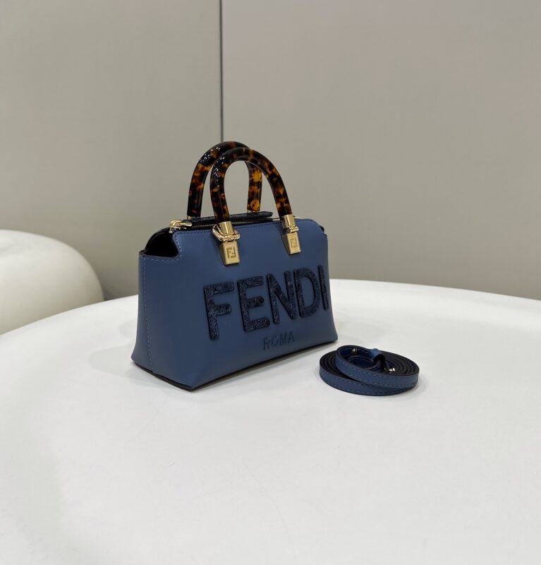 Replica Fendi By The Way Boston Blue 3 Replica Fendi By The Way Boston Blue - high-end fake designer purse