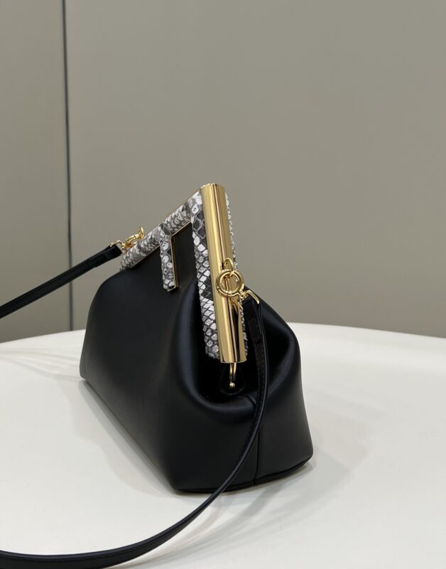 Replica Fendi First Black Python 4 Replica Fendi First Black Python - ultra-realistic fake designer tote