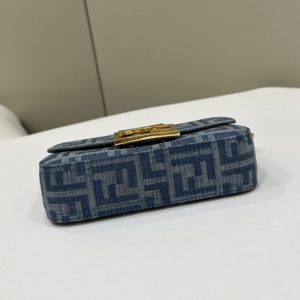 Replica Fendi Baguette Small Dark Bue Denim 3 Replica Fendi Baguette Small Dark Bue Denim - high-quality designer bag clone