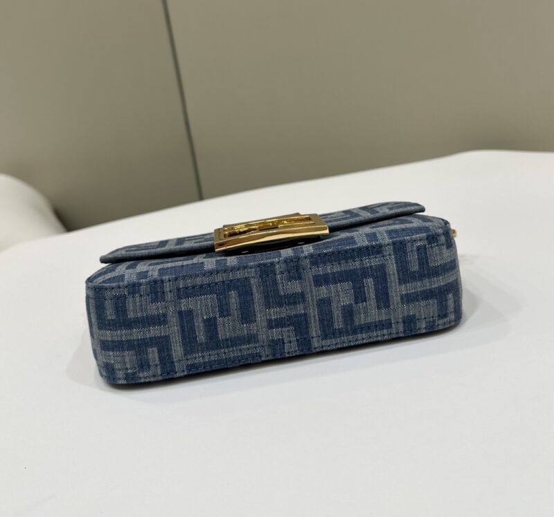 Replica Fendi Baguette Small Dark Bue Denim 3 Replica Fendi Baguette Small Dark Bue Denim - high-quality designer bag clone