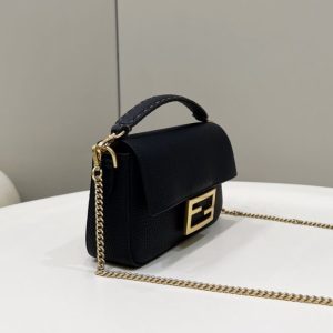 Replica Fendi Baguette Small Black 3 Replica Fendi Baguette Small Black - near-authentic luxury replica handbag