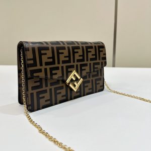 Replica Fendi Baguette Wallet on Chain 3 Replica Fendi Baguette Wallet on Chain - authentic-look luxury purse replica