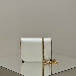 Replica Celine Teen Triomphe Bag White 3 Replica Celine Teen Triomphe Bag White - high-accuracy replica luxury purse