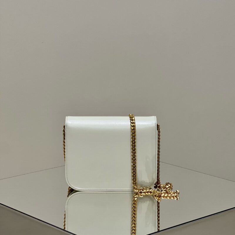 Replica Celine Teen Triomphe Bag White 3 Replica Celine Teen Triomphe Bag White - high-accuracy replica luxury purse