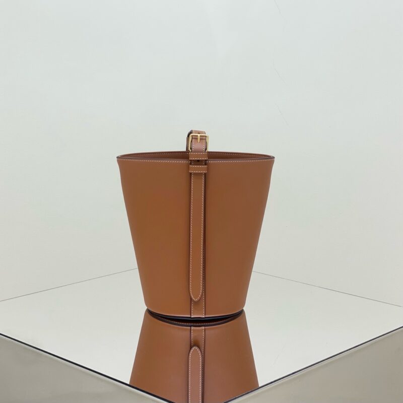 Replica Celine Triomphe Bucket Bag Brown 3 Replica Celine Triomphe Bucket Bag Brown - top-tier luxury replica shoulder bag