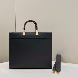 Replica Fendi Sunshine Tote Dark Grey 4 Replica Fendi Sunshine Tote Dark Grey - 1:1 designer replica handbag