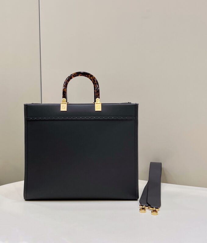 Replica Fendi Sunshine Tote Dark Grey 4 Replica Fendi Sunshine Tote Dark Grey - 1:1 designer replica handbag