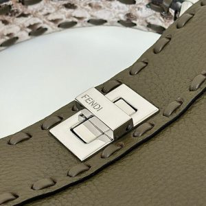 Replica Fendi Peekaboo Small Dark Grey 4 Replica Fendi Peekaboo Small Dark Grey - premium 1:1 fake handbag model
