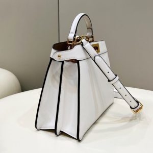 Replica Fendi Peekaboo Medium White 4 Replica Fendi Peekaboo Medium White - high-end fake designer purse