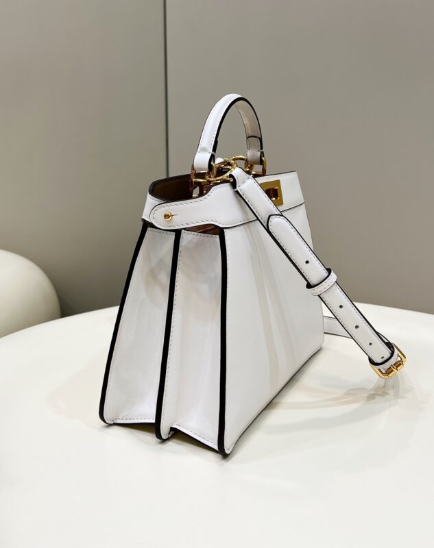 Replica Fendi Peekaboo Medium White 4 Replica Fendi Peekaboo Medium White - high-end fake designer purse