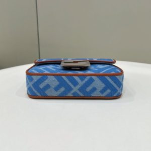 Replica Fendi Baguette Small Denim Blue 3 Replica Fendi Baguette Small Denim Blue - near-authentic luxury replica handbag