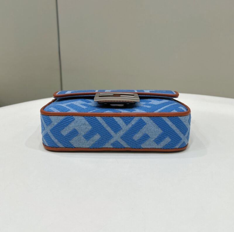 Replica Fendi Baguette Small Denim Blue 3 Replica Fendi Baguette Small Denim Blue - near-authentic luxury replica handbag