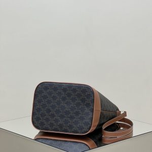 Replica Celine Triomphe Bucket Brown 4 Replica Celine Triomphe Bucket Brown - premium 1:1 fake handbag model