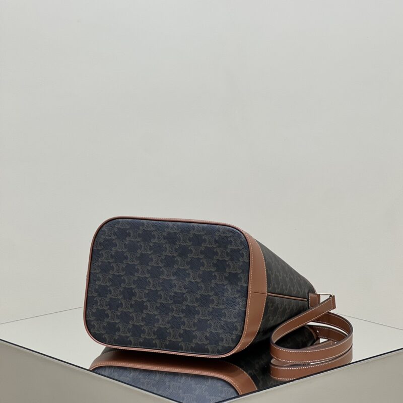 Replica Celine Triomphe Bucket Brown 4 Replica Celine Triomphe Bucket Brown - premium 1:1 fake handbag model