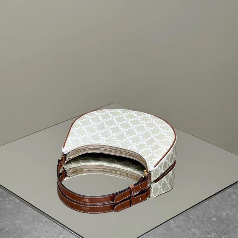 Replica Celine Triomphe Moon Bag White 4 Replica Celine Triomphe Moon Bag White - ultra-realistic fake designer tote