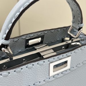 Replica Fendi Peekaboo Small Sky Blue 4 Replica Fendi Peekaboo Small Sky Blue - authentic-look luxury purse replica