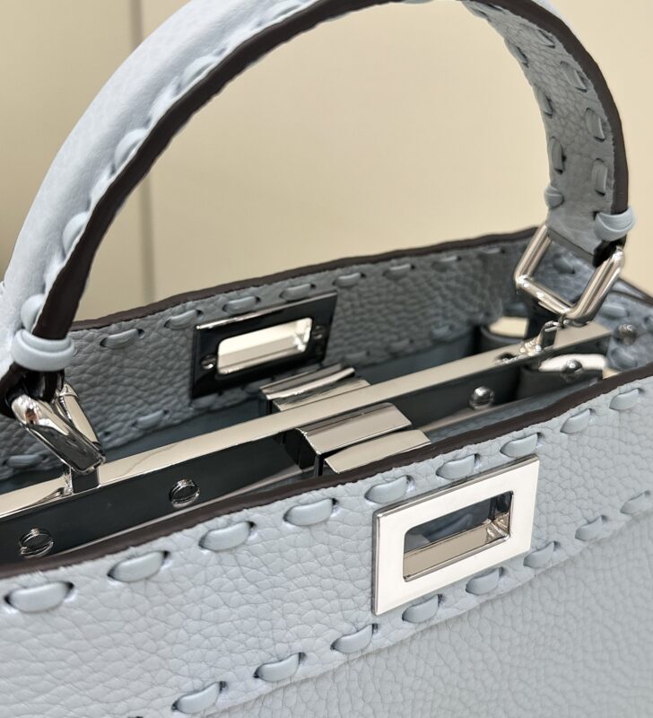 Replica Fendi Peekaboo Small Sky Blue 4 Replica Fendi Peekaboo Small Sky Blue - authentic-look luxury purse replica
