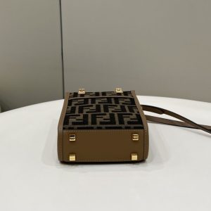 Replica Fendi Mini Tote Brown Canvas 4 Replica Fendi Mini Tote Brown Canvas - high-end fake designer purse