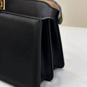 Replica Fendi Peekaboo Large Black 4 Replica Fendi Peekaboo Large Black - premium 1:1 fake handbag model