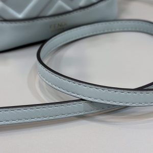 Replica Fendi Tresor Mini Bucket Blue 4 Replica Fendi Tresor Mini Bucket Blue - realistic designer-inspired fake bag