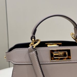 Replica Fendi Peekaboo Medium Beige 4 Replica Fendi Peekaboo Medium Beige - 1:1 designer replica handbag