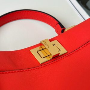 Replica Fendi Peekaboo Small Red 4 Replica Fendi Peekaboo Small Red - 1:1 designer replica handbag