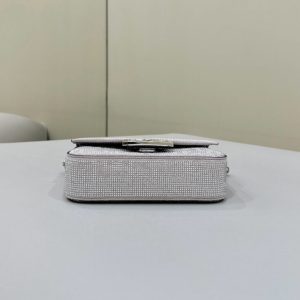 Replica Fendi Baguette Silver Diamond 4 Replica Fendi Baguette Silver Diamond - realistic designer-inspired fake bag